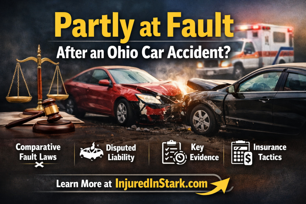 Partly at fault after accident