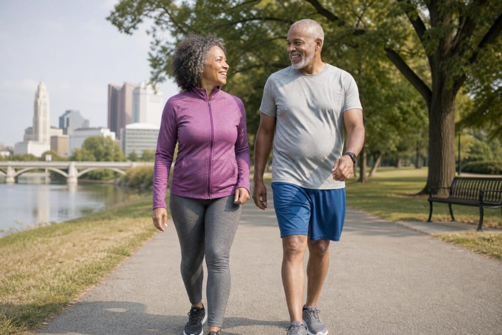 The Benefits of Walking — article illustration